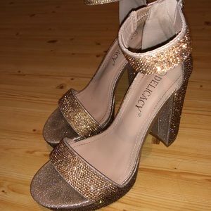 Rose Gold Platform Heels